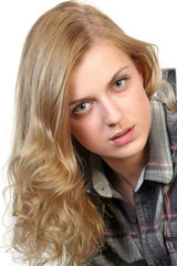 Naklejka premium Portrait of beautiful blonde