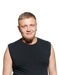 Obraz premium Portrait of the man with a small beard