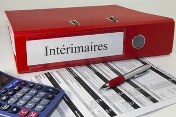 classeur, intérimaires