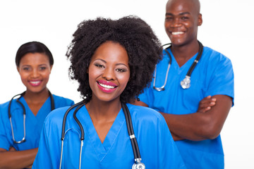 group of afro american nurses