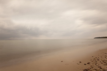 Fototapeta na wymiar Baltic Ocean Scene sfotografowany z długiej ekspozycji
