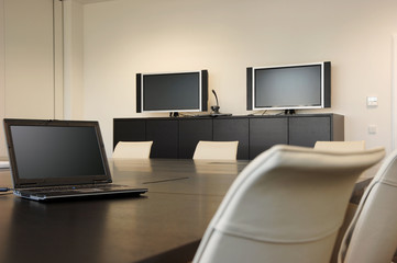 Video Conference Room With Monitors