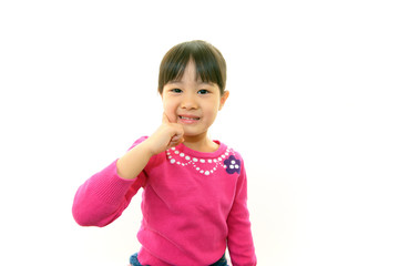 笑顔の可愛い女の子