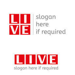 Fototapeta premium Live logo