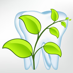 tooth design element. vector mesh illustration
