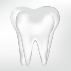 tooth design element. vector mesh illustration