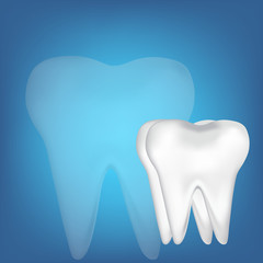 tooth design element. vector mesh illustration