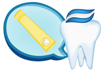 tooth design element. vector mesh illustration