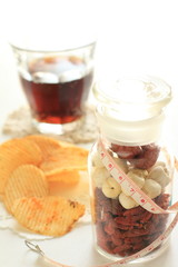 potato chip and chinese herbal for diet medical image