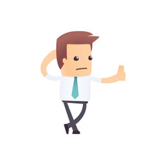 modern and stylish web character