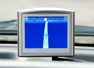 Generic GPS navigation system device - day view