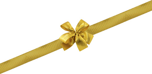 ruban doré décoration emballage cadeau