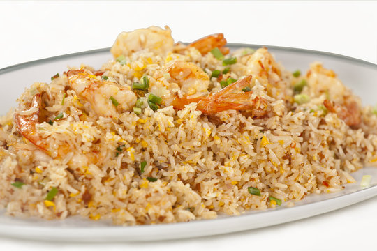 shrimp fried rice, Thai style shrimps fried rice dish
