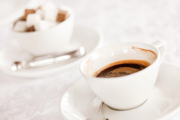 coffee with sugar