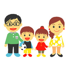 Obraz premium 四人家族
