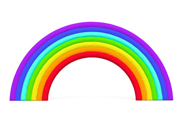 Colorful toy plasticine rainbow