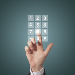 Fototapeta premium compose telephone number