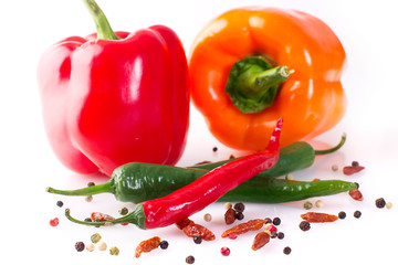 Collection of peppers