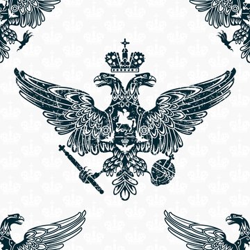 Royal Eagle Seamless Pattern