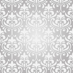 Fototapeta premium vector seamless vintage floral pattern on gradient background