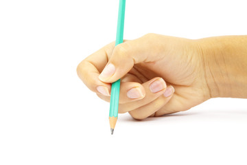 pencil in a hand