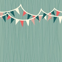 Obraz premium horizontal flags in retro blue, white and red seamless pattern