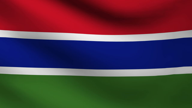 Gambia flag.