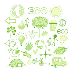 Vector graphics and icons ecology