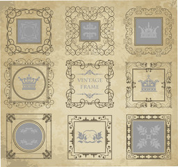 Vector set. Vintage Elements for your design.