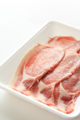 freshness sliced pork from Japan