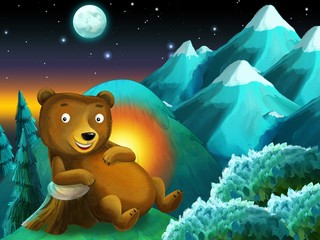 The painting of a forest animal © honeyflavour