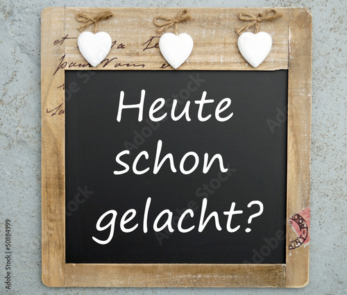 "Heute schon gelacht?" Stockfotos und lizenzfreie Bilder auf Fotolia