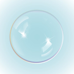 Rainbow soap bubbles, eps10 vector