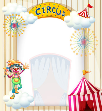 A clown in the circus