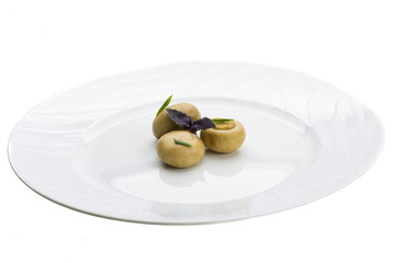 Ripe fresh Champignon