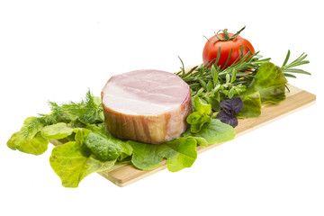 Bacon with vegetables
