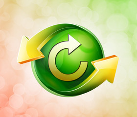 On behalf of the spring green icon