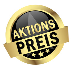 Button mit Banner " AKTIONSPREIS "