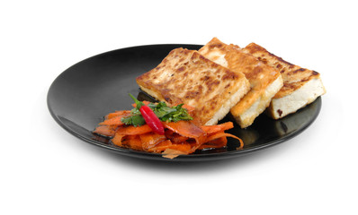 tofu on plate