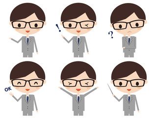 ビジネスマン　表情
