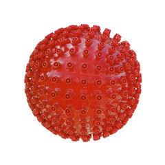 Herpesvirus - isoliert - 3D Render