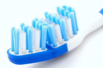 Macro photo from a toothbrush