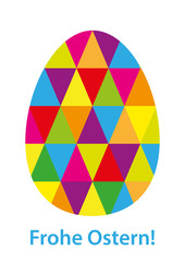 Ei bestehend aus Dreiecken