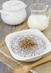 Buckwheat porridge with milk