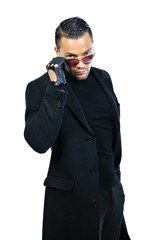 Elegant young handsome man portrait