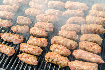 Romanian Meat Balls On Barbecue