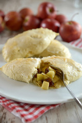 Rosinen-Apfel-Tasche