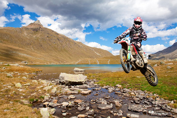motocross en haute montagne