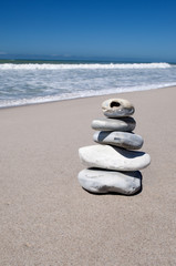 Fototapeta na wymiar stones on beach