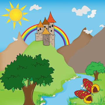 FairyTale castle illustration